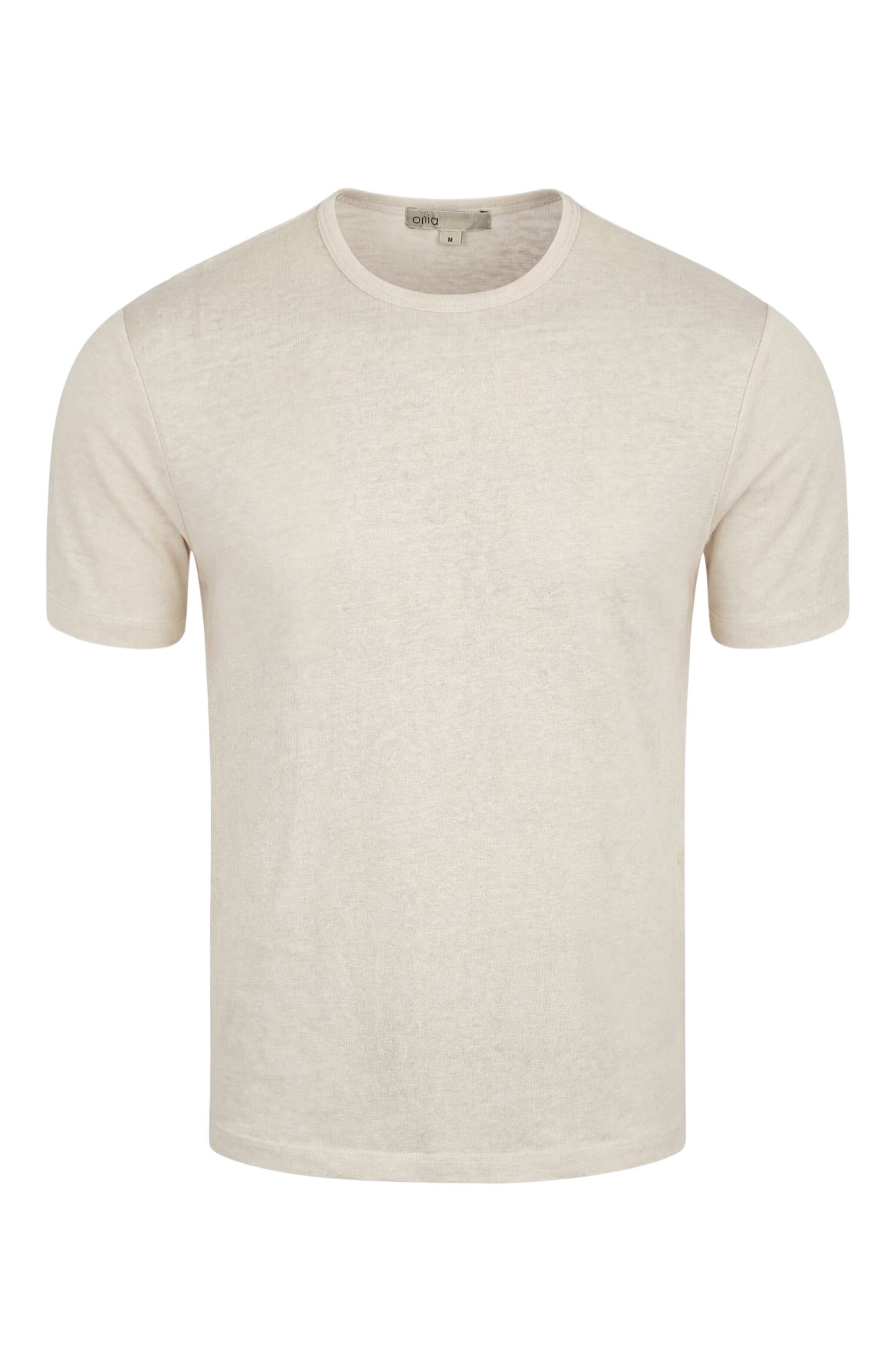 Onia Stretch Linen Crewneck Shortsleeve Tee