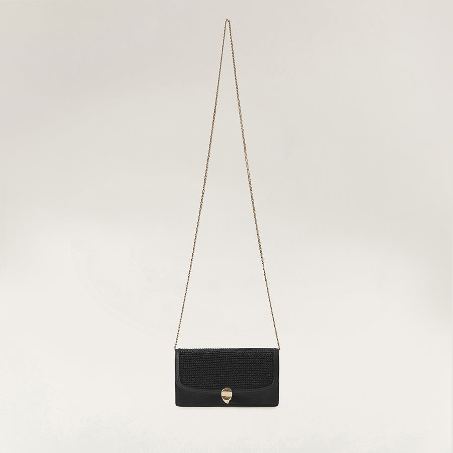 Adelie Wallet With Raffia