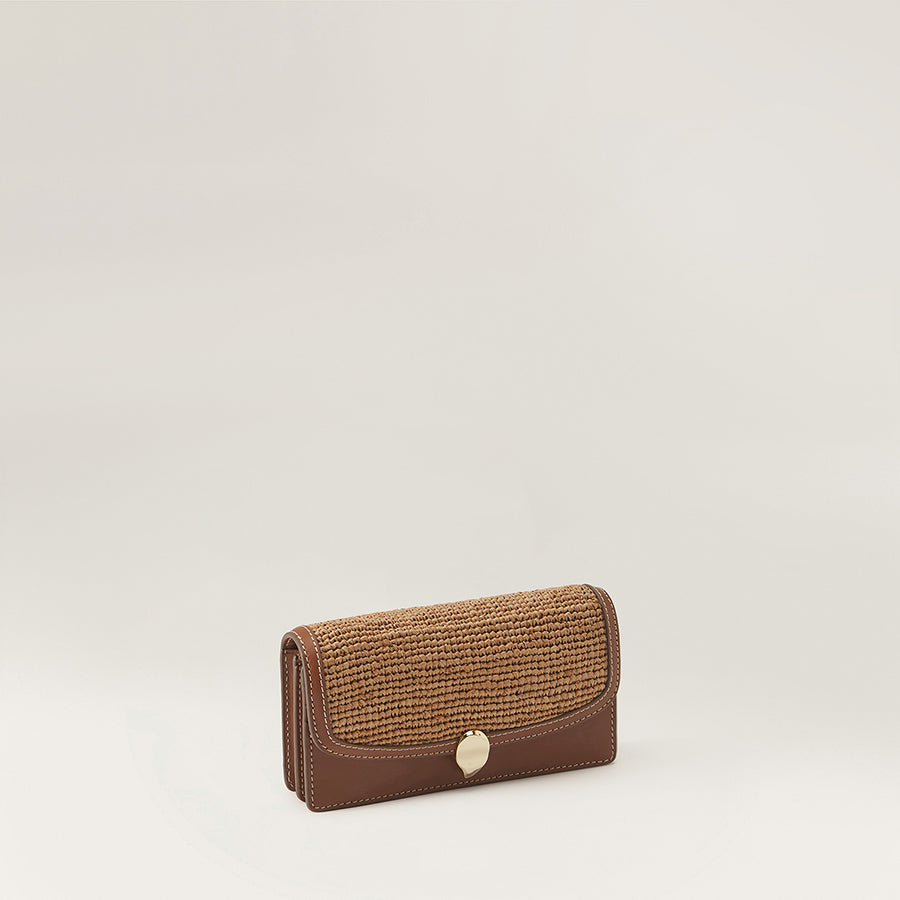 Adelie Wallet With Raffia