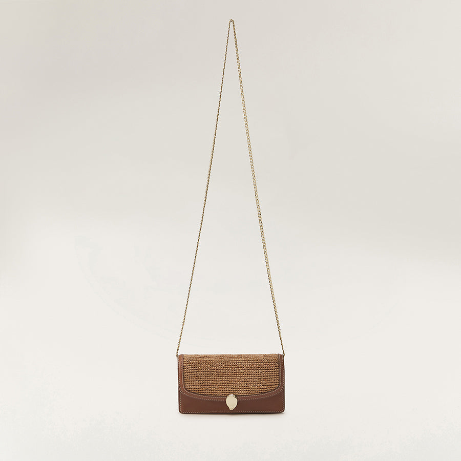 Adelie Wallet With Raffia