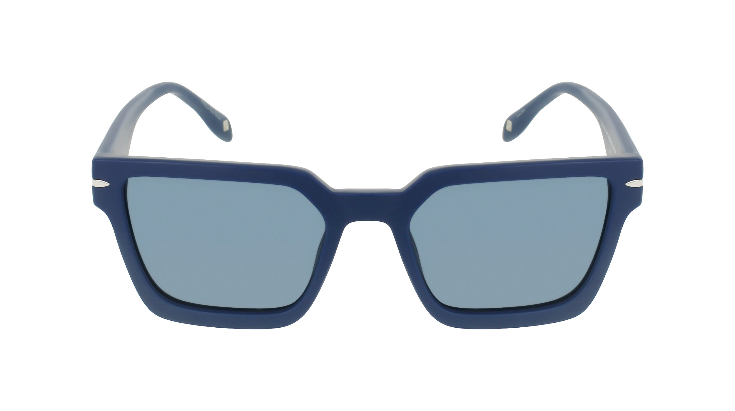BISCAYNE - Matte Blue Rectangle Sunglasses