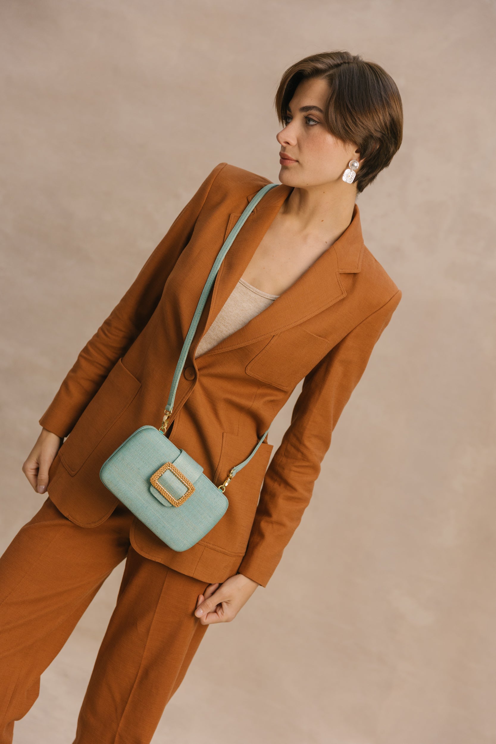 Gustoko Elena Clutch - Aqua