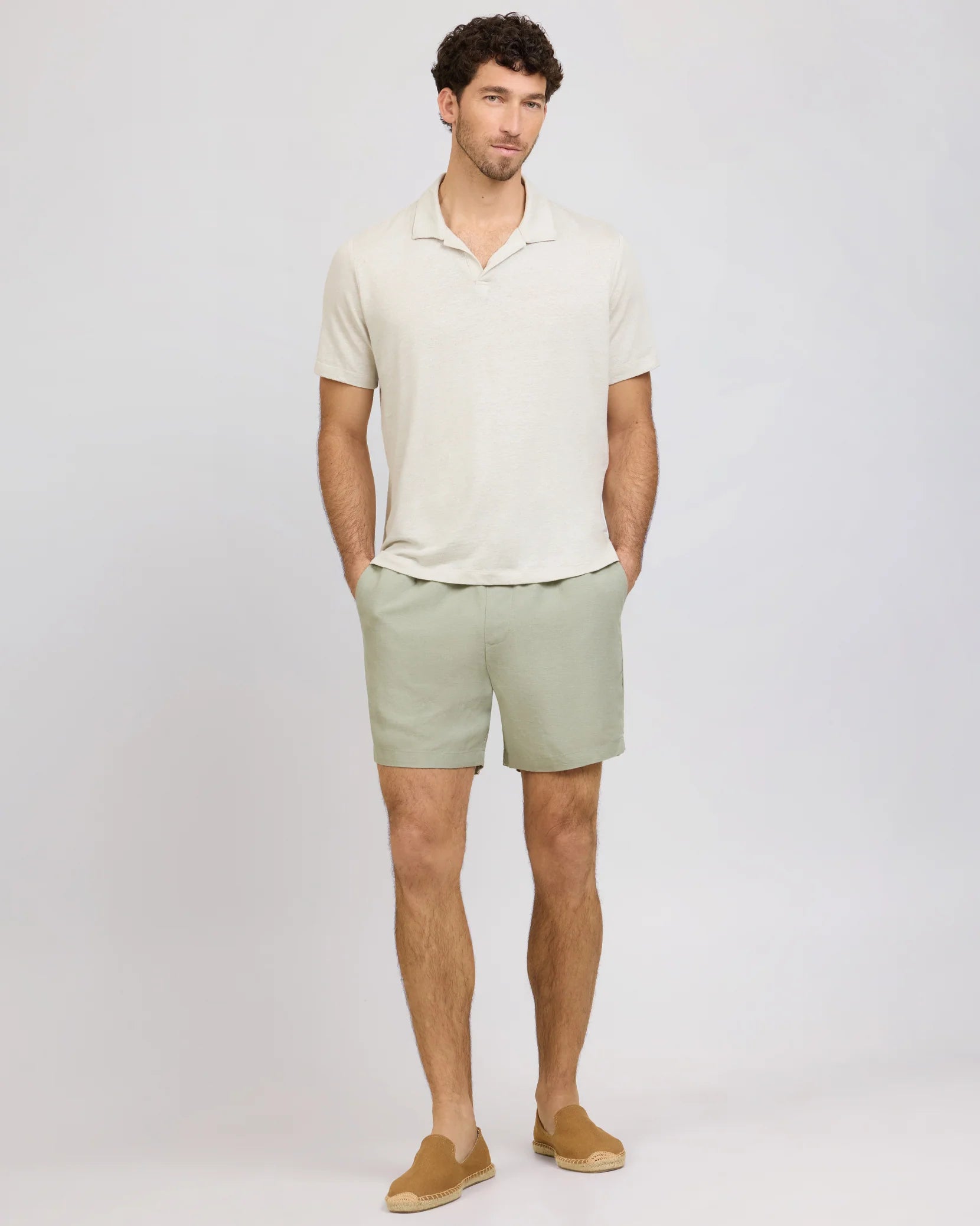 Onia Air Linen Pull-on Short 6"