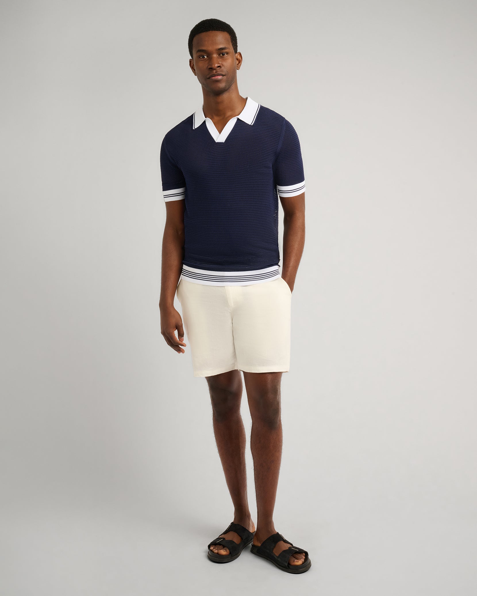 Mesh Knit Polo
