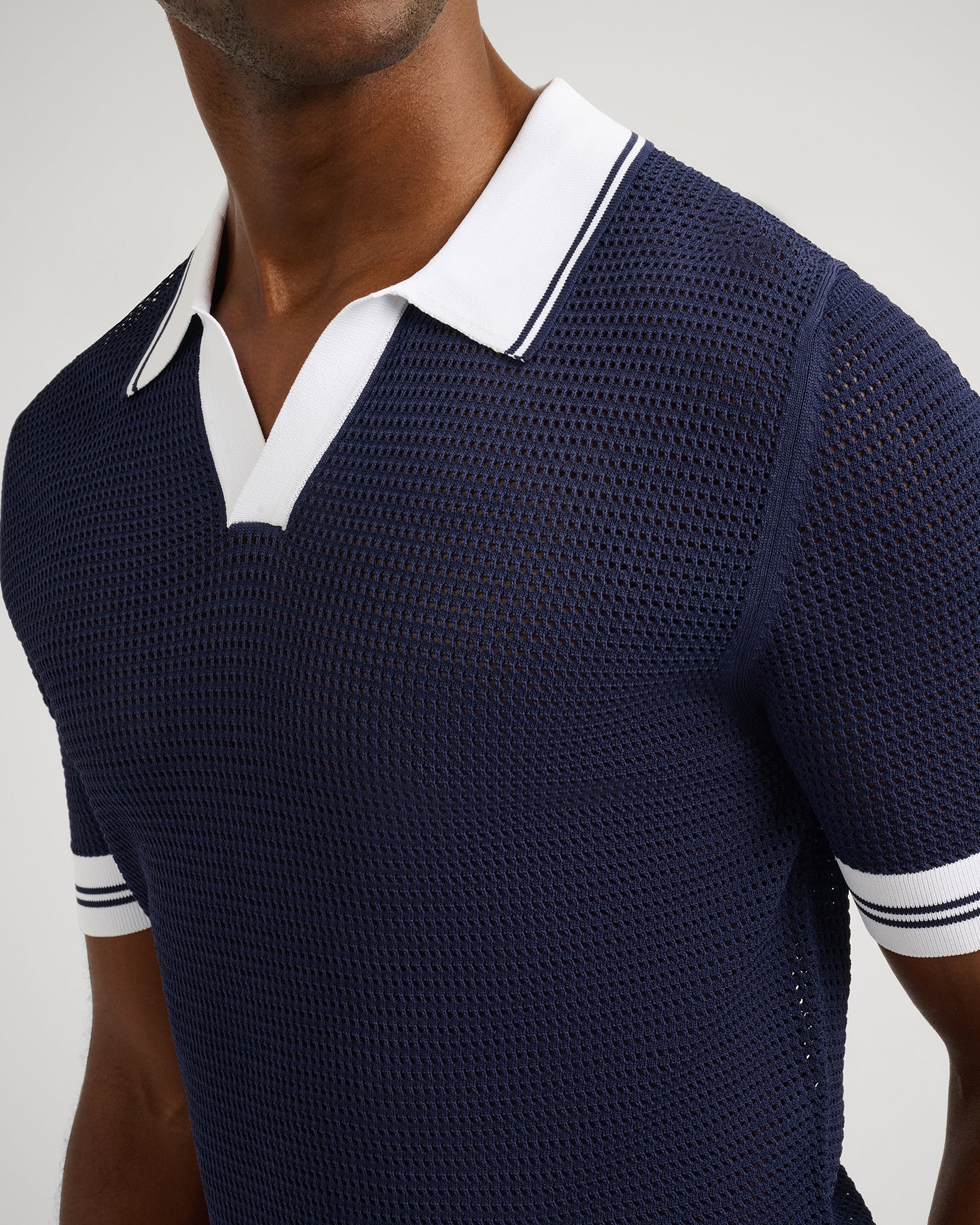 Mesh Knit Polo