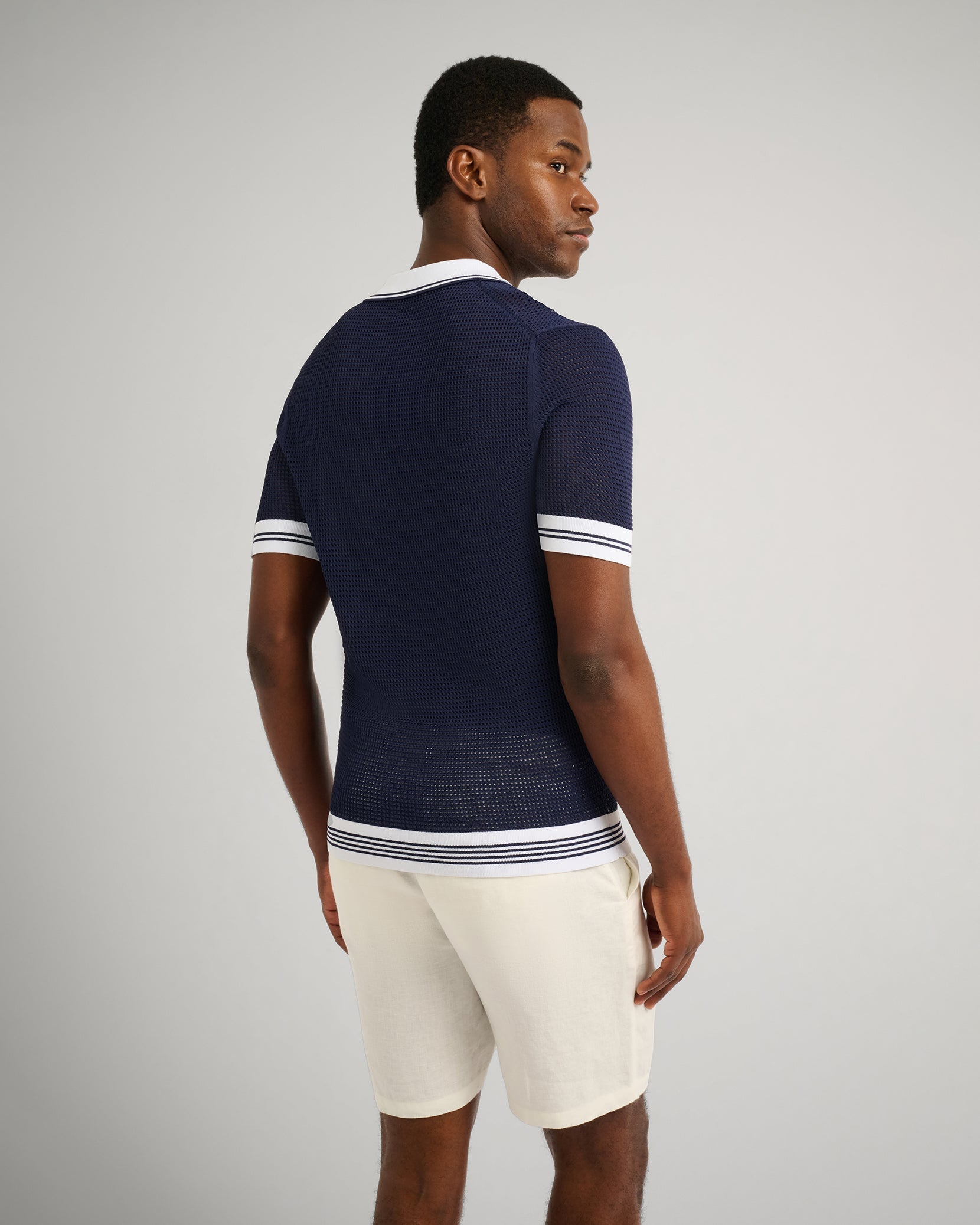 Mesh Knit Polo