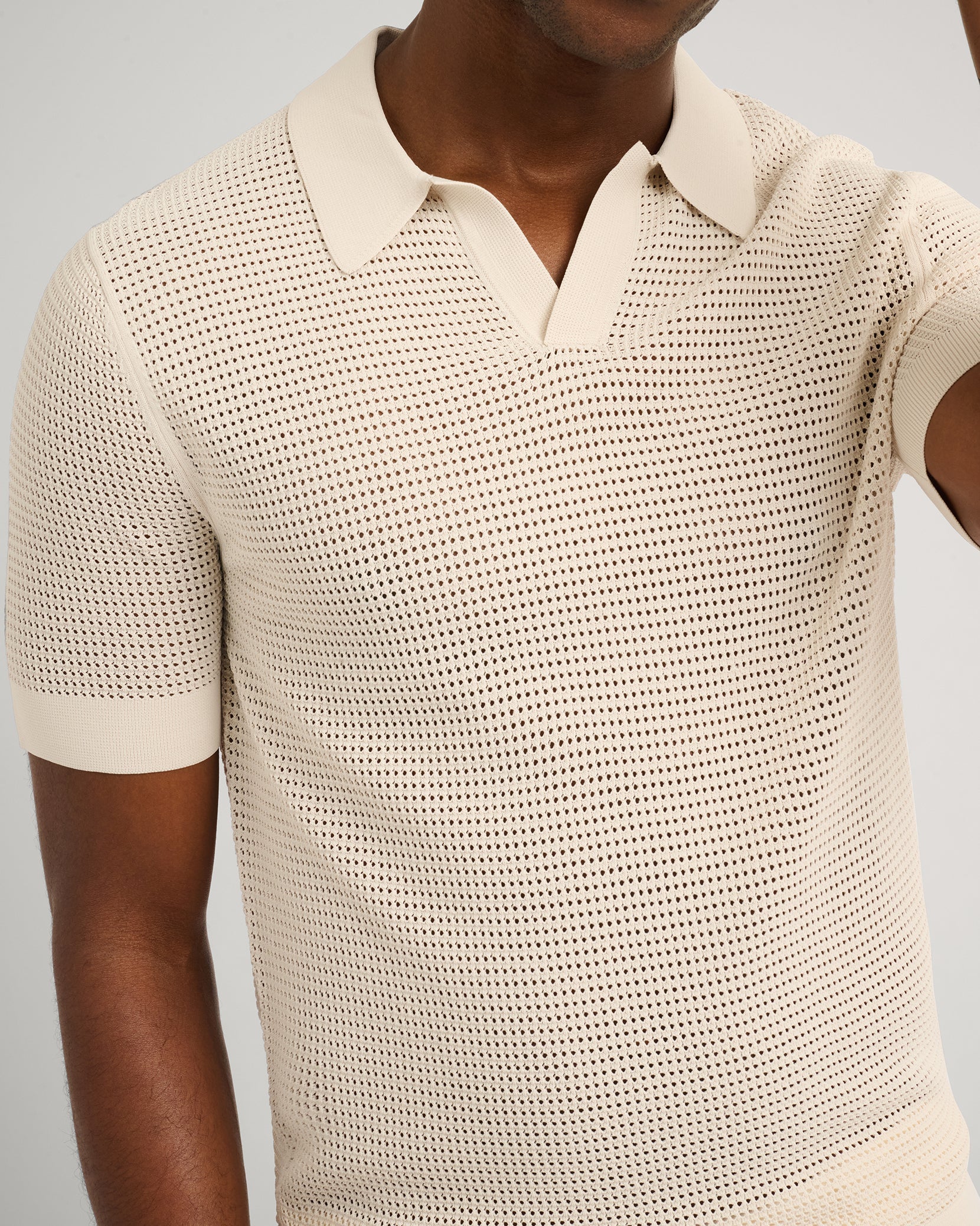 Mesh Knit Polo