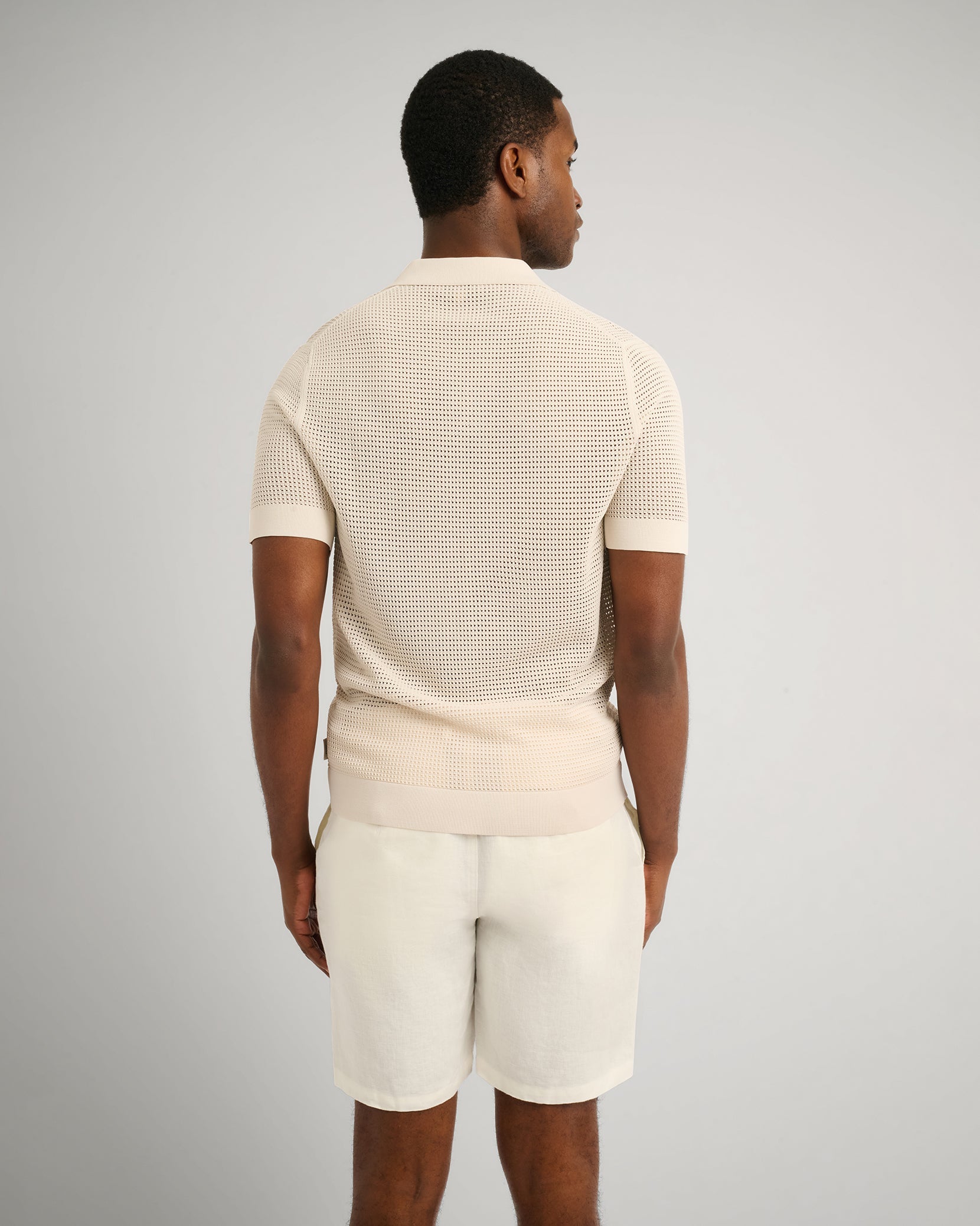 Mesh Knit Polo