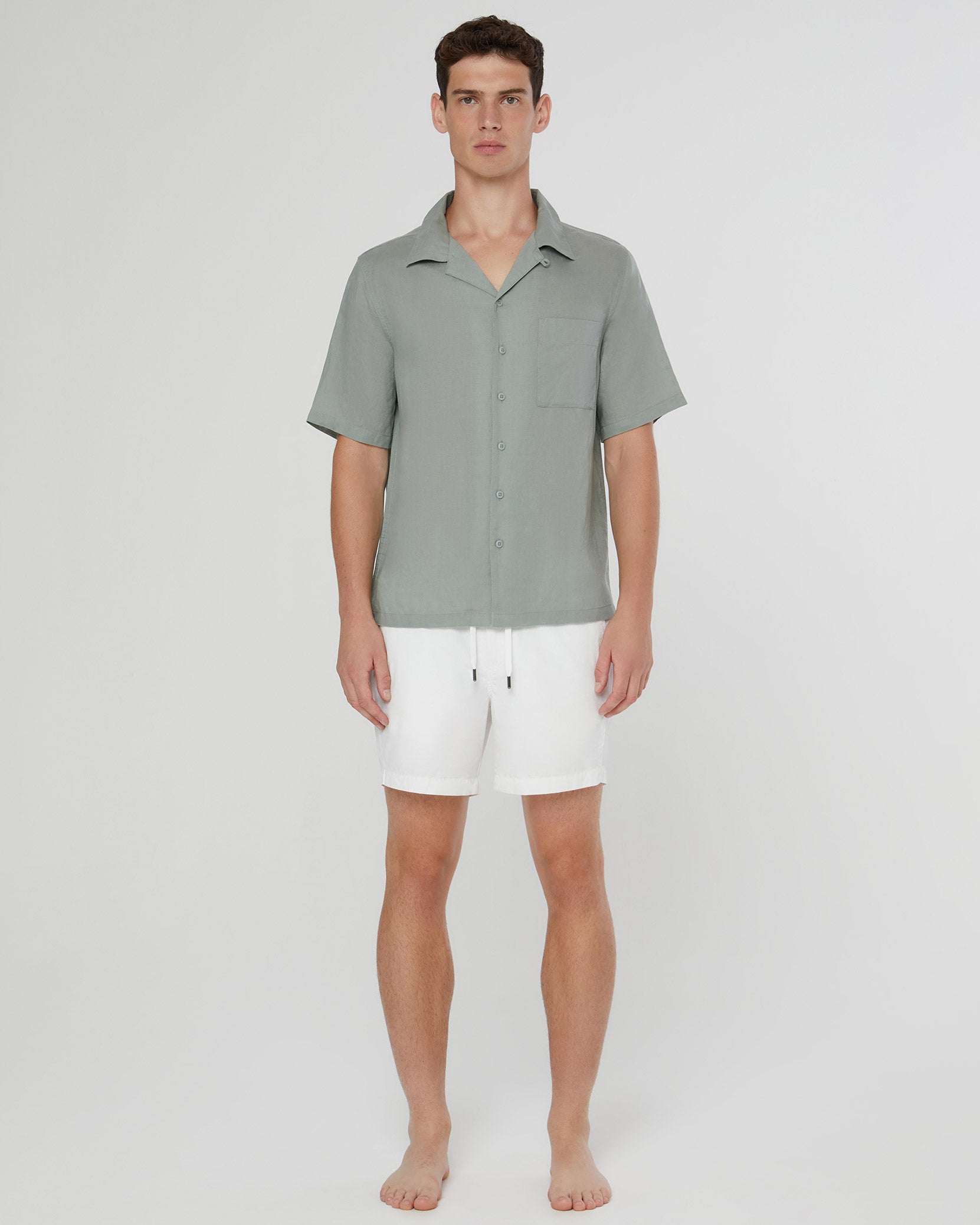 Onia Air Linen Convertible Vacation Shirt