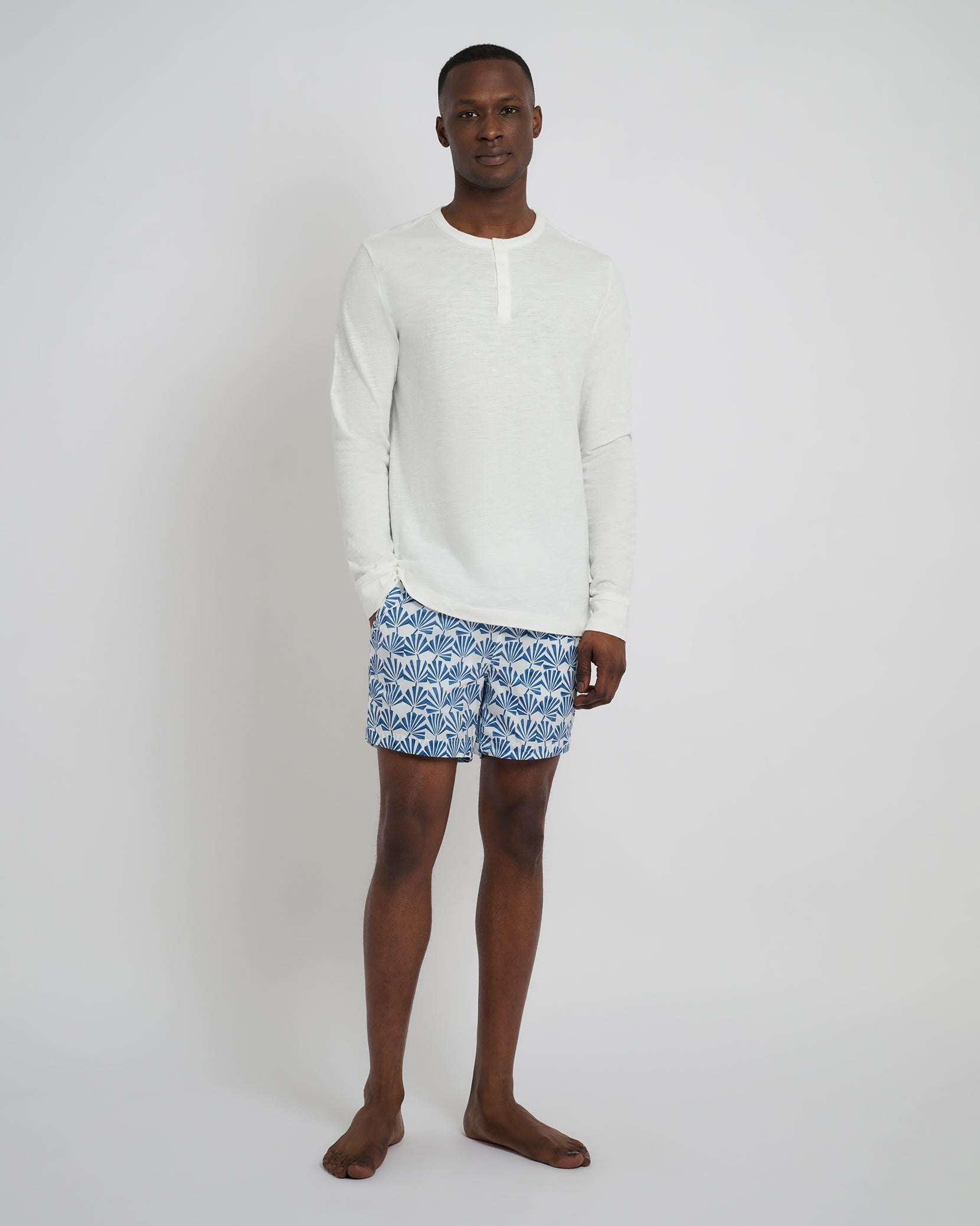 Long Sleeve Slub Henley