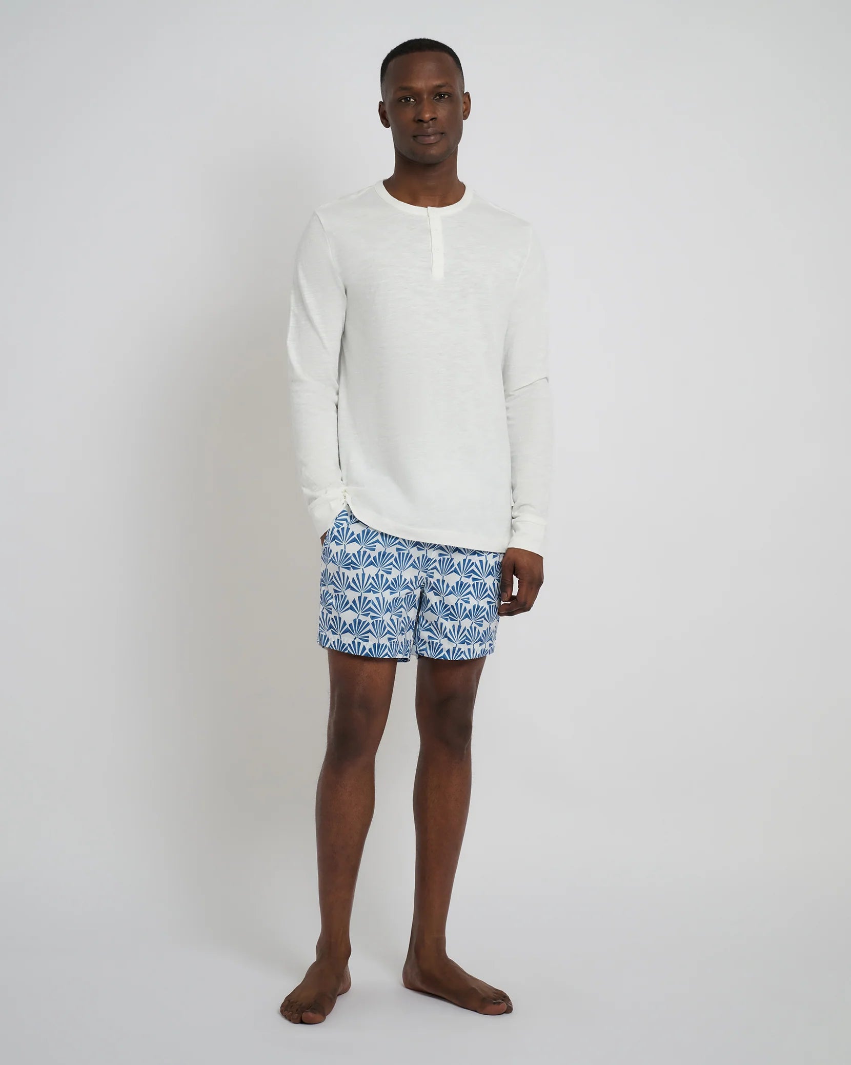 Onia Long Sleeve Slub Henley