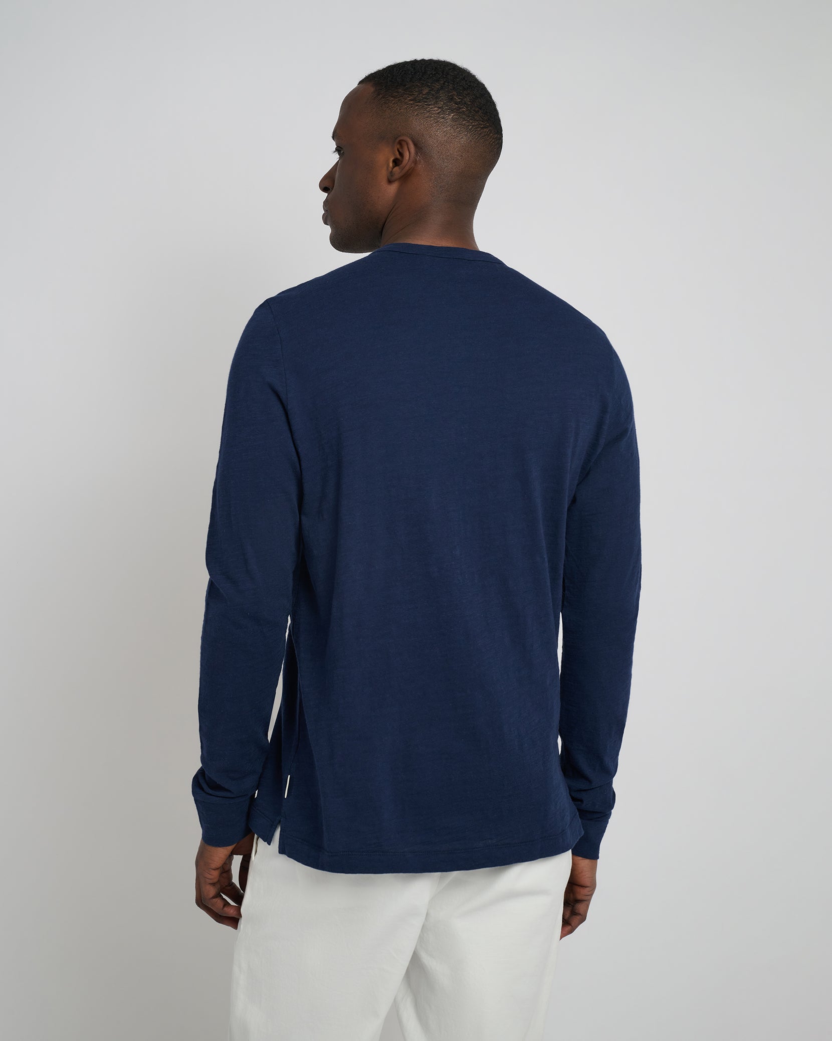 Long Sleeve Slub Henley
