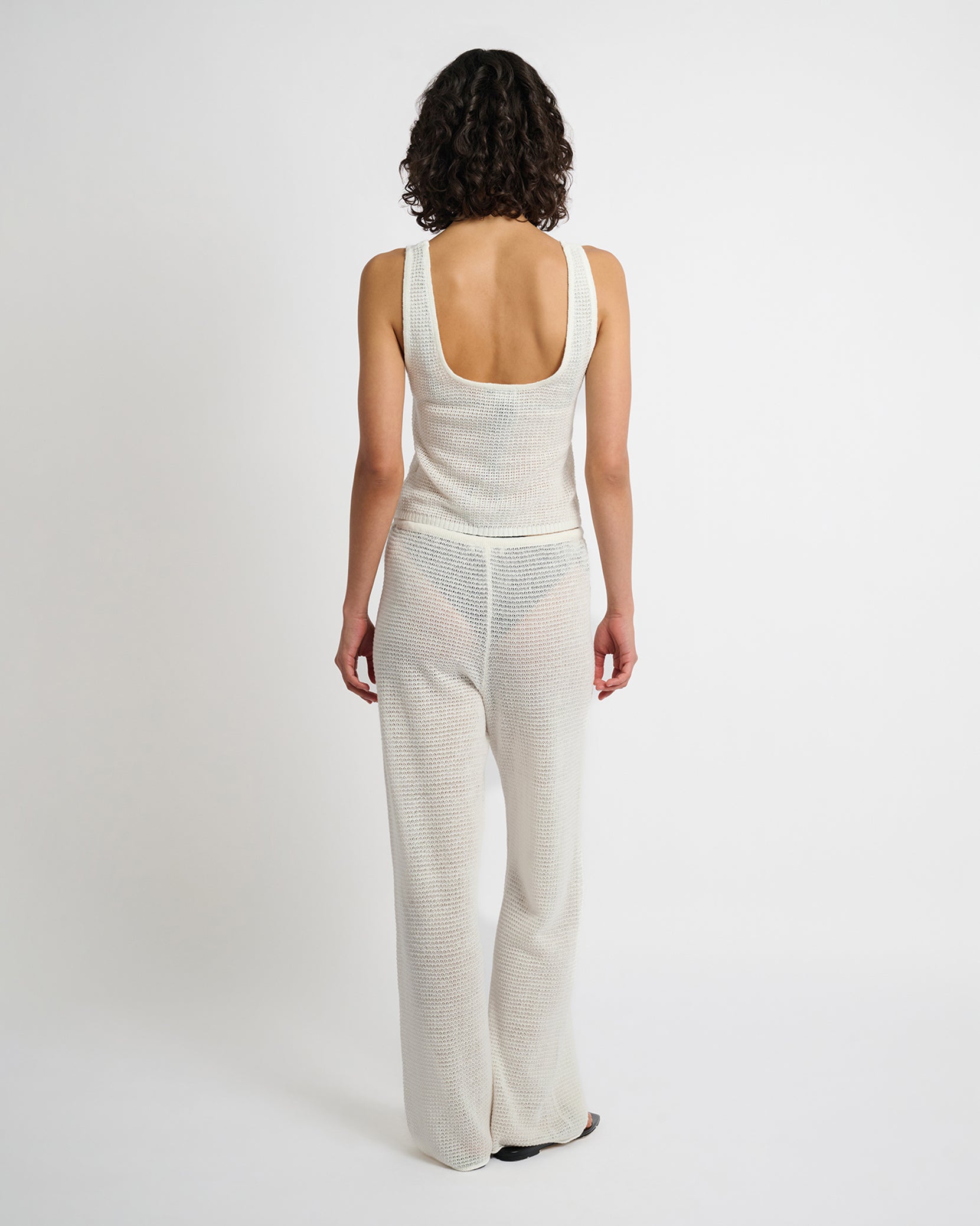 Linen Knit Drawstring Pant