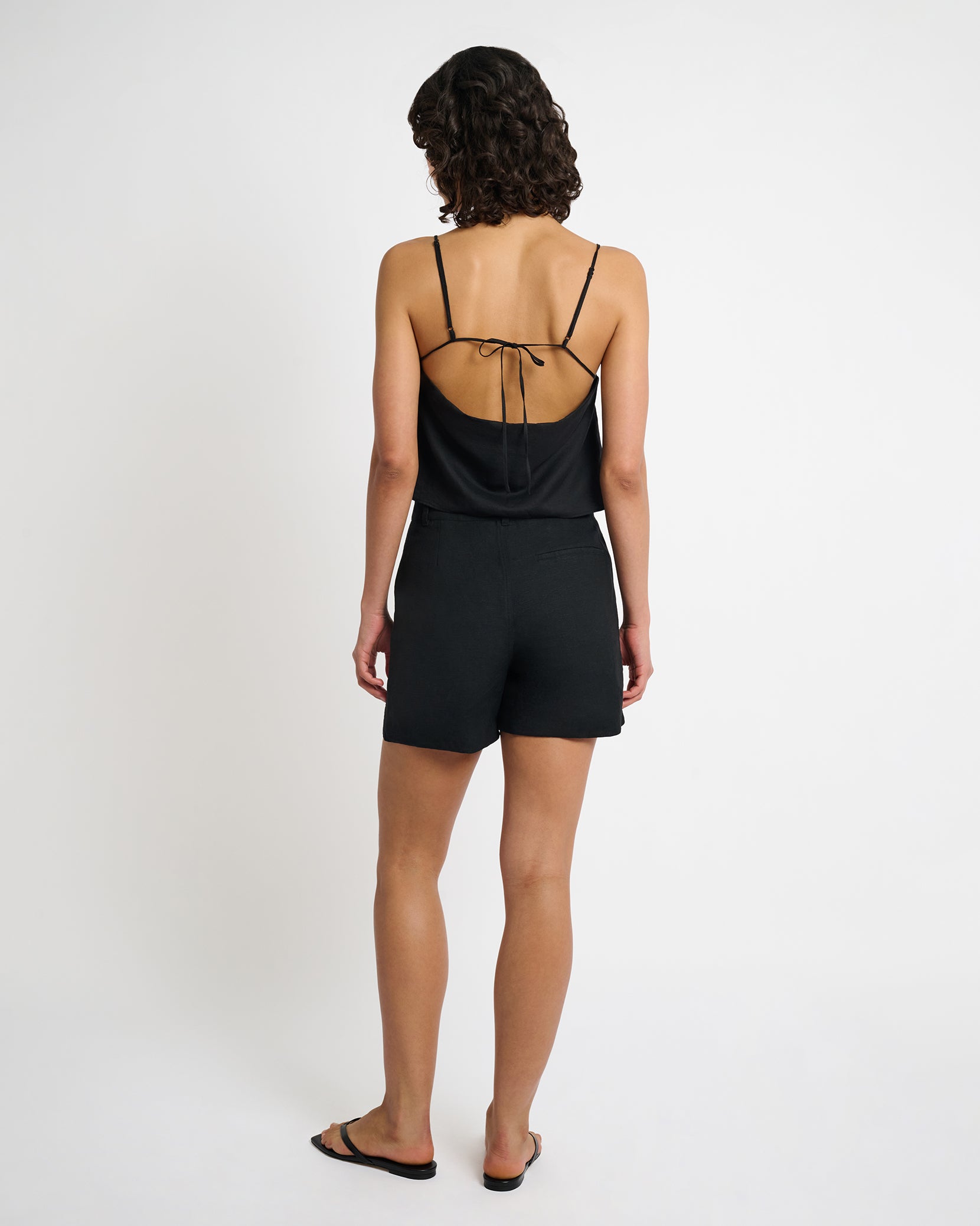 Onia Air Linen Square Neck Tank