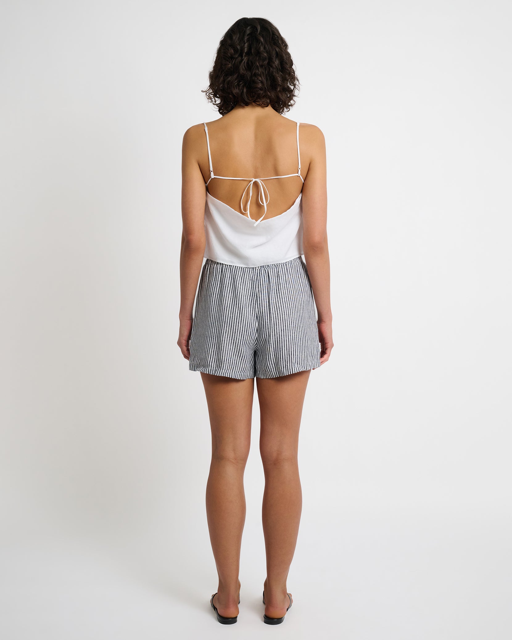 Air Linen Square Neck Tank Top
