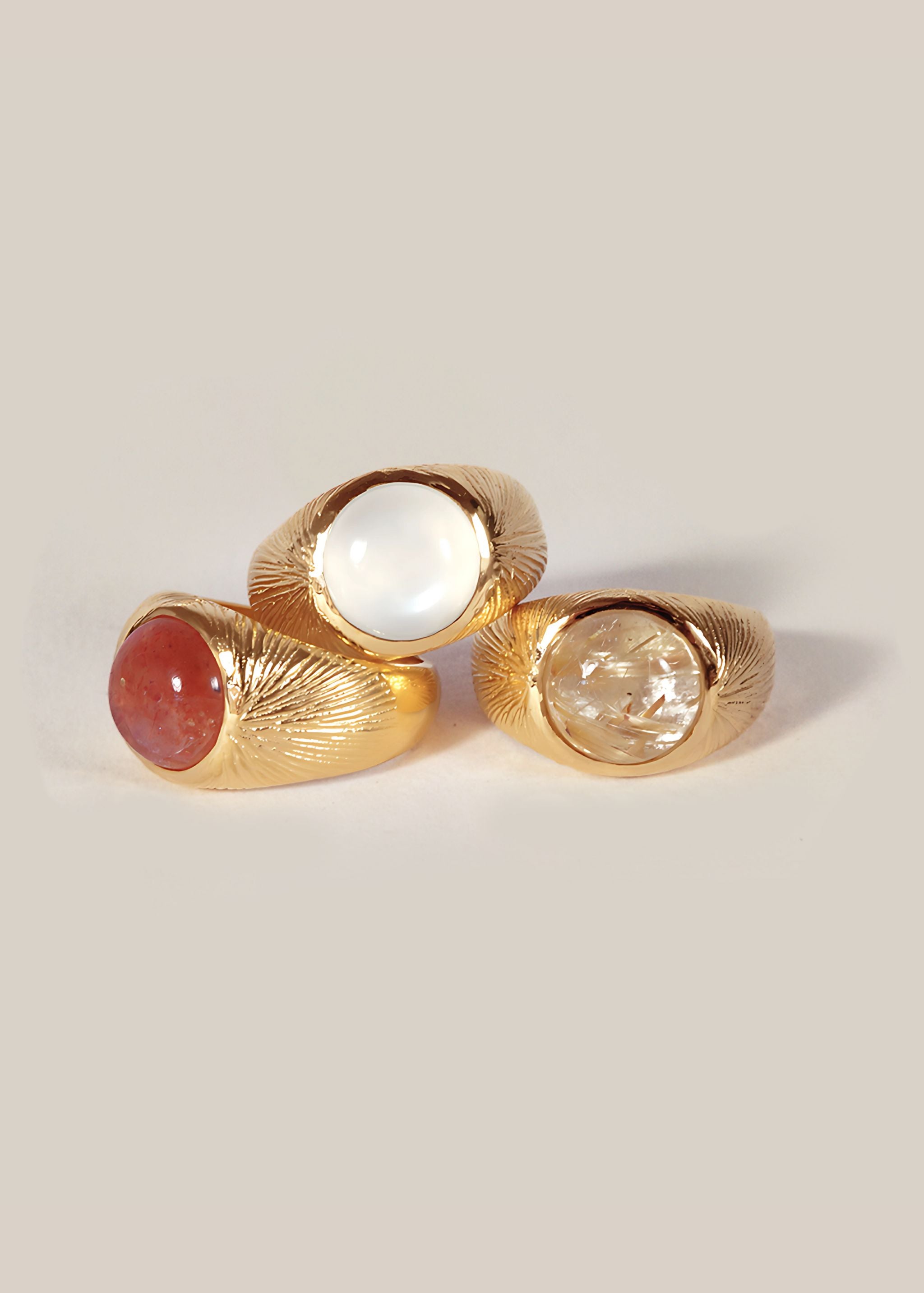 Radiance Ring / golden quartz