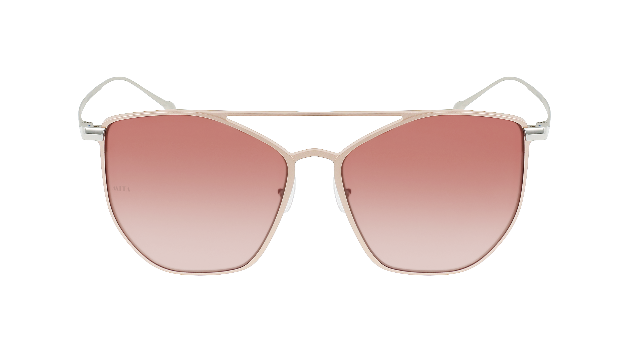 Sanibel - Rose Gold Modern Aviator Sunglasses