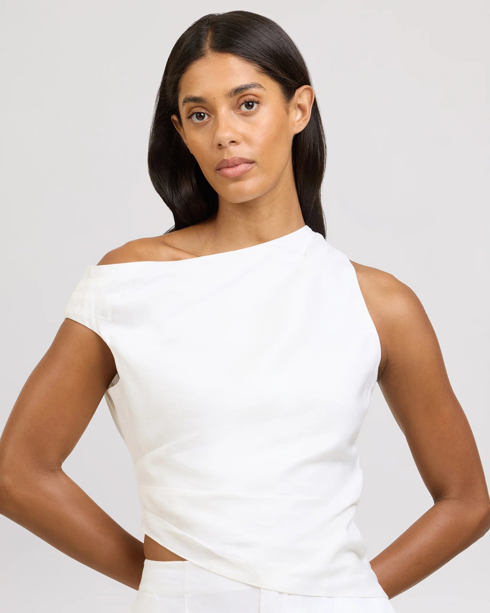 Onia Cold Shoulder Asymmetrical Top