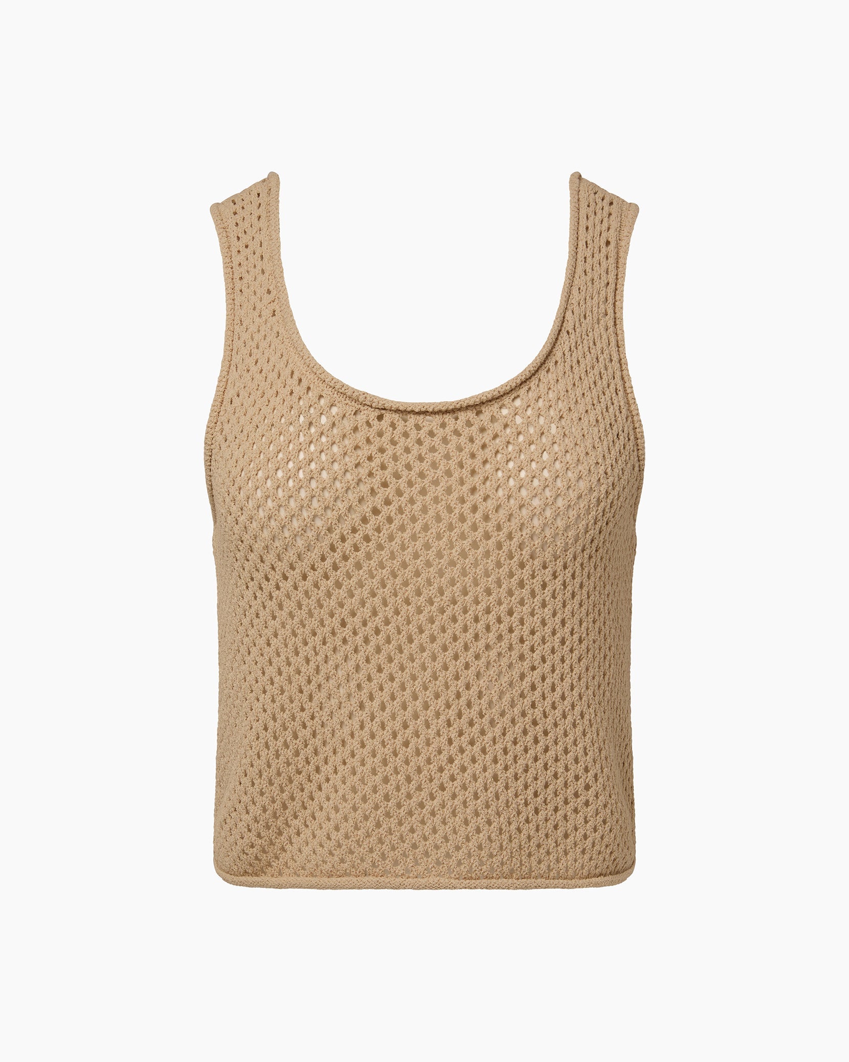 Crochet Knit Scoop Tank