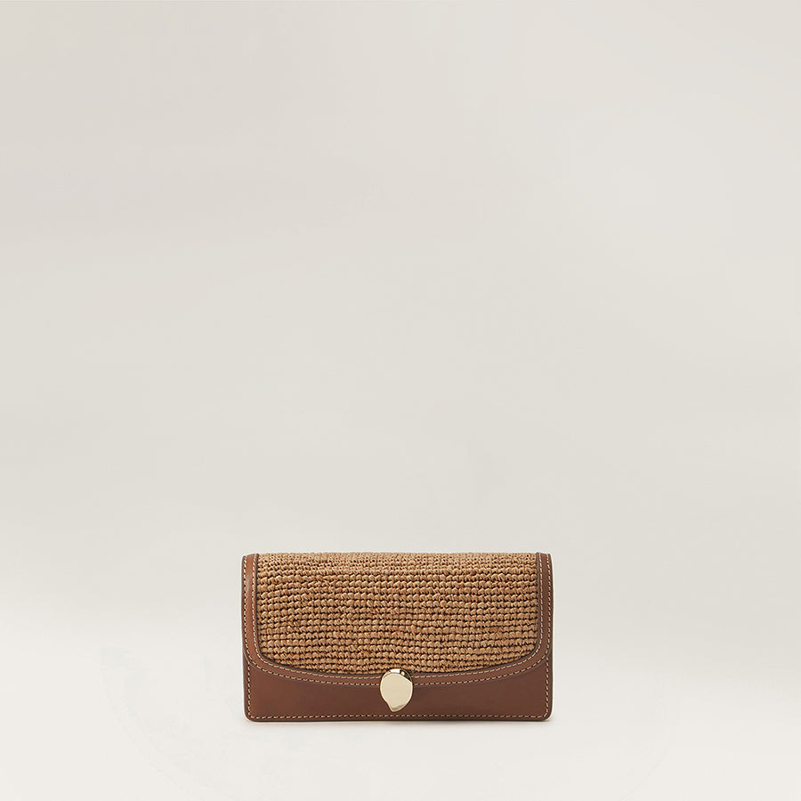 Adelie Wallet With Raffia