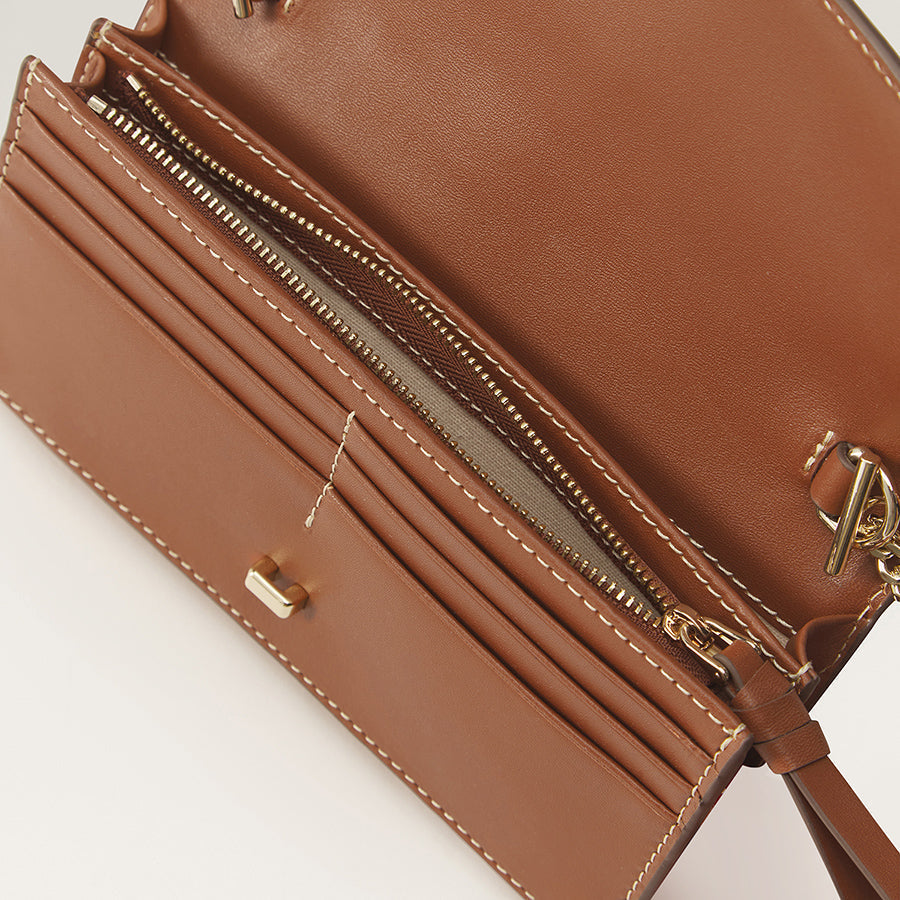 Adelie Wallet With Raffia
