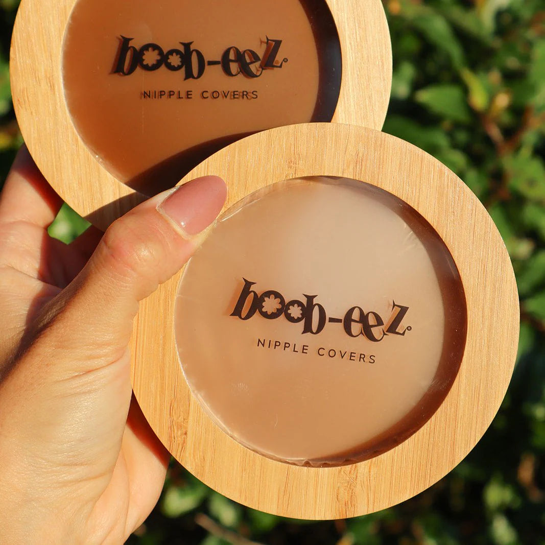 Boob-eez- Bamboo Compact + "Headlight" Hiders - 6cm