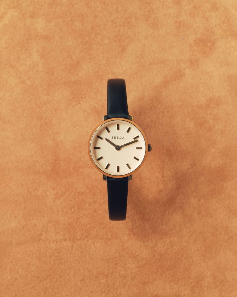 BREDA Beverly Black Leather Watch