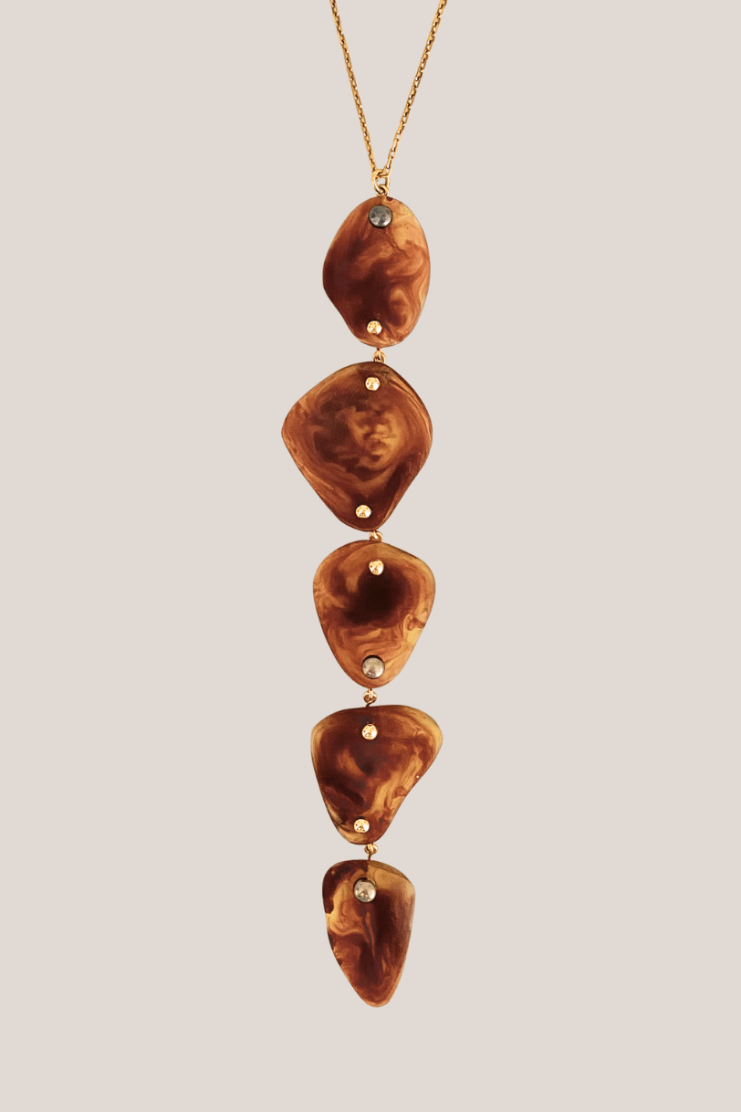 Senso Drop Necklace | tortoise