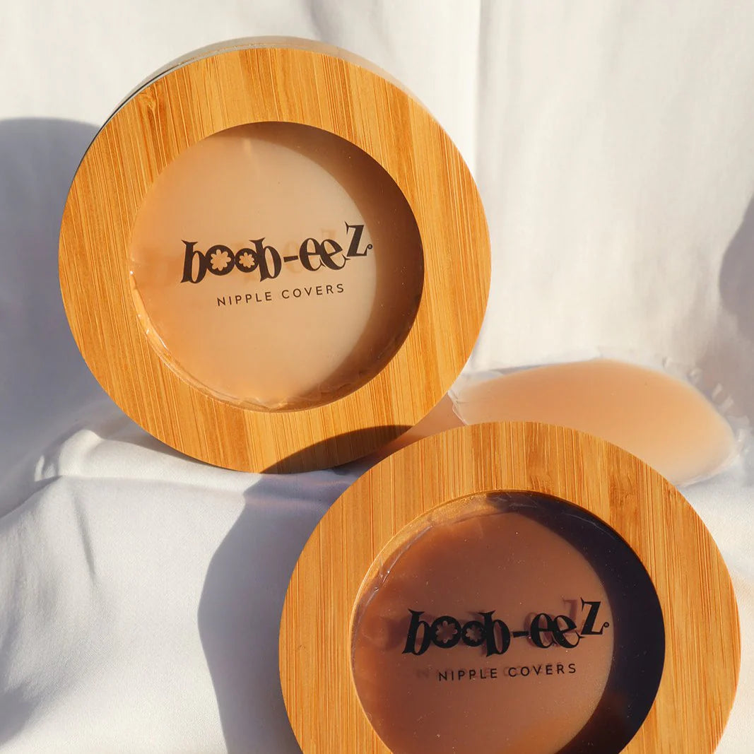 Boob-eez- Bamboo Compact + "Headlight" Hiders - 6cm