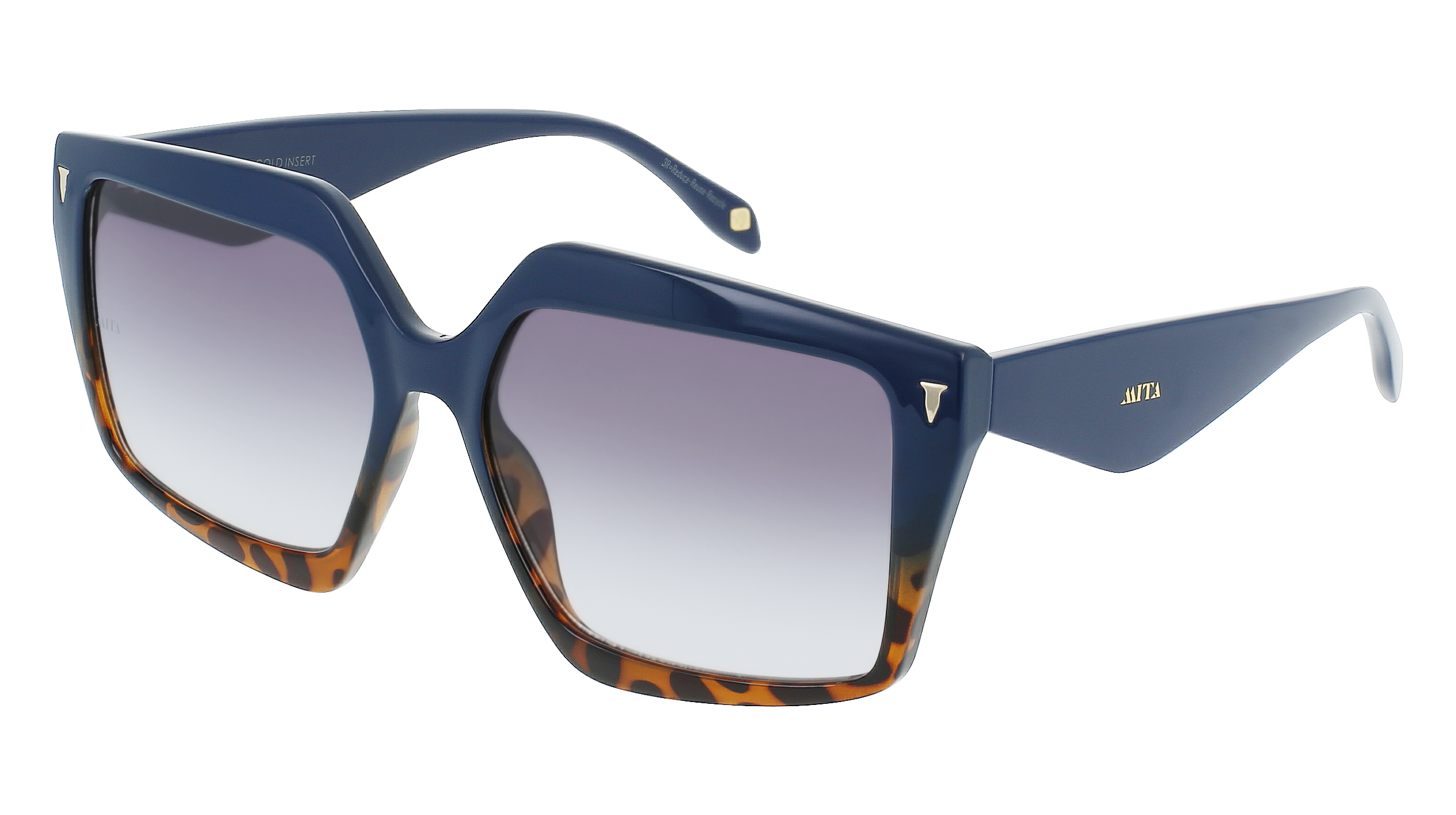 Islamorada -  Blue Beveled Sunglasses
