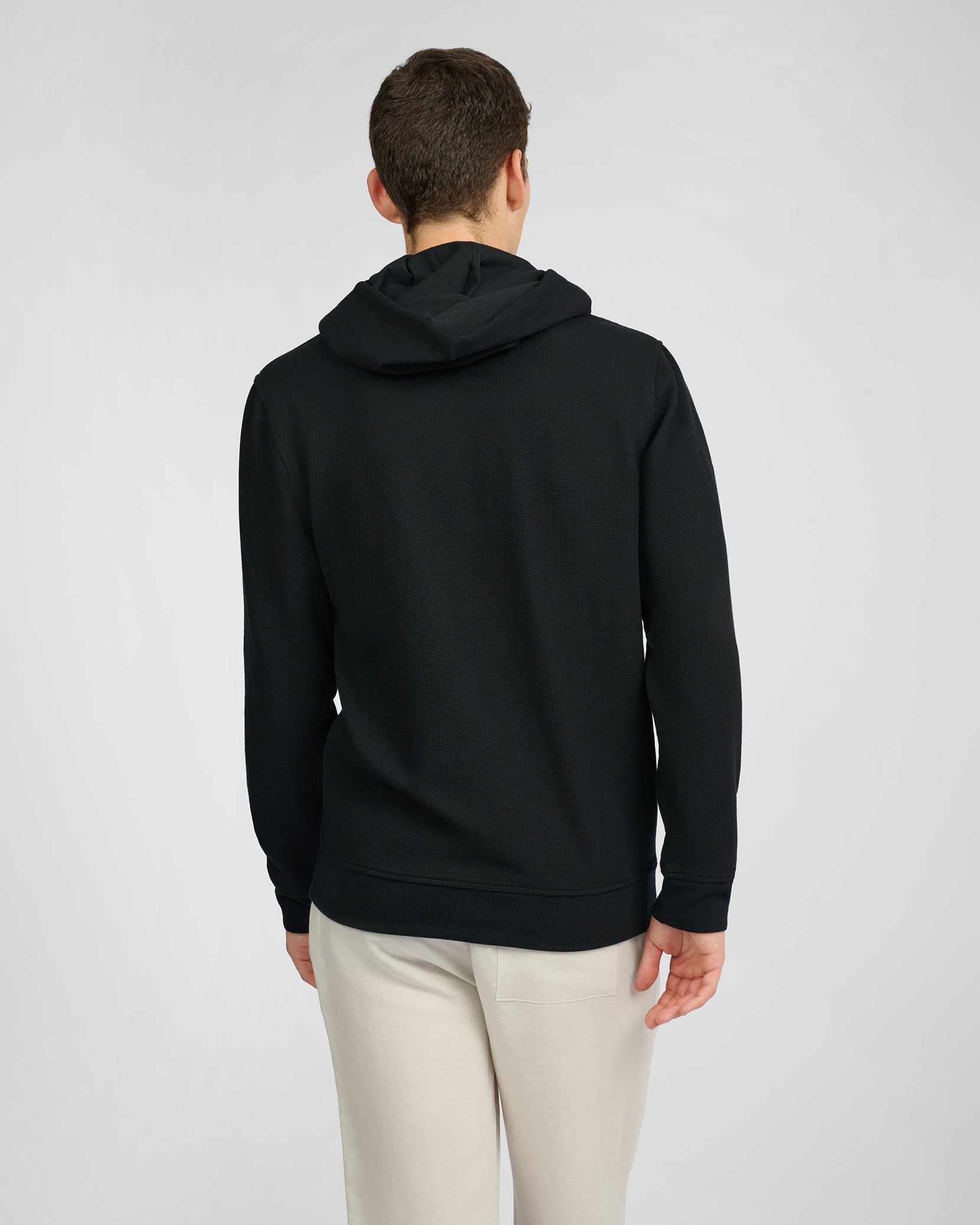 Onia Waffle Half Button Hoodie
