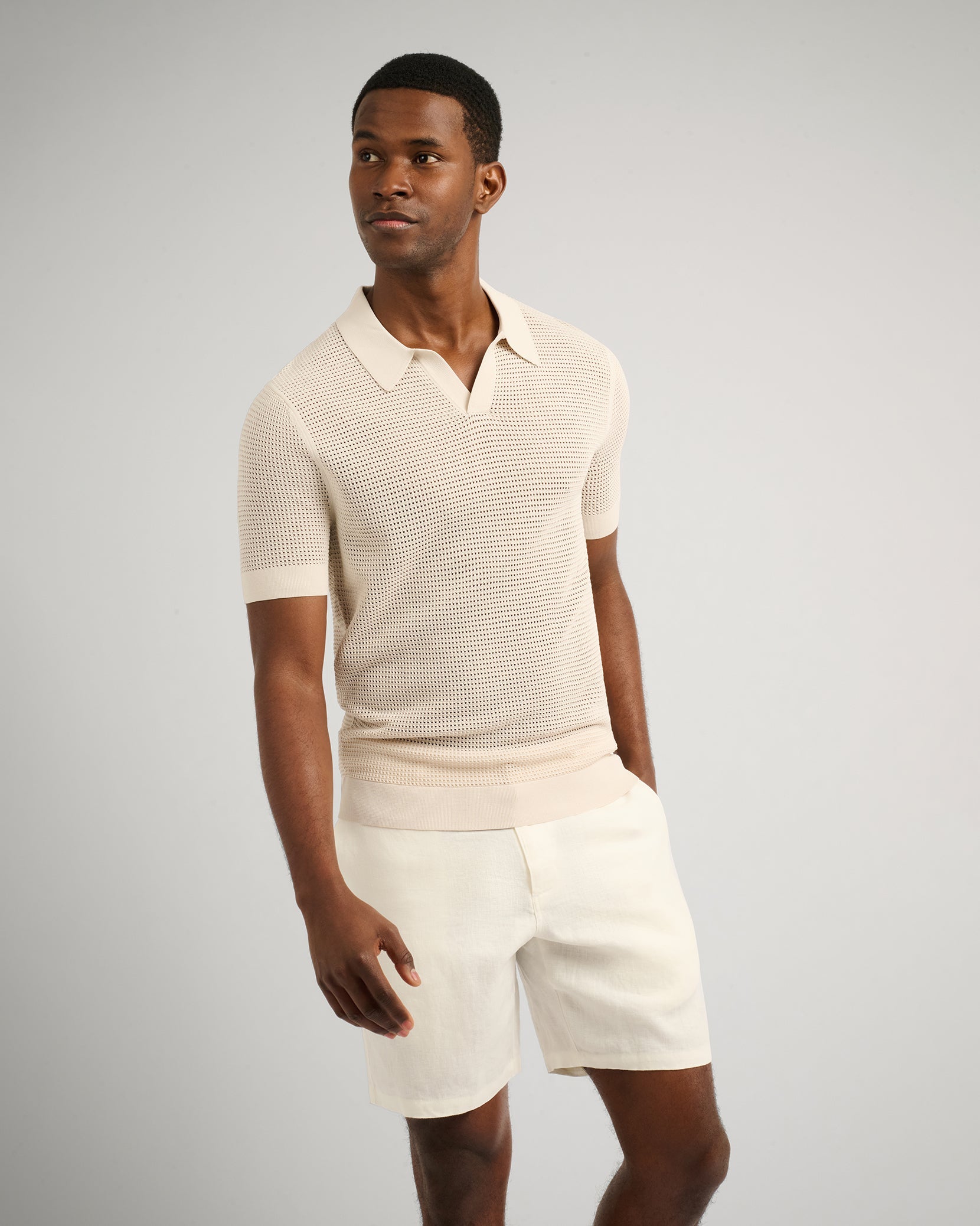 Mesh Knit Polo