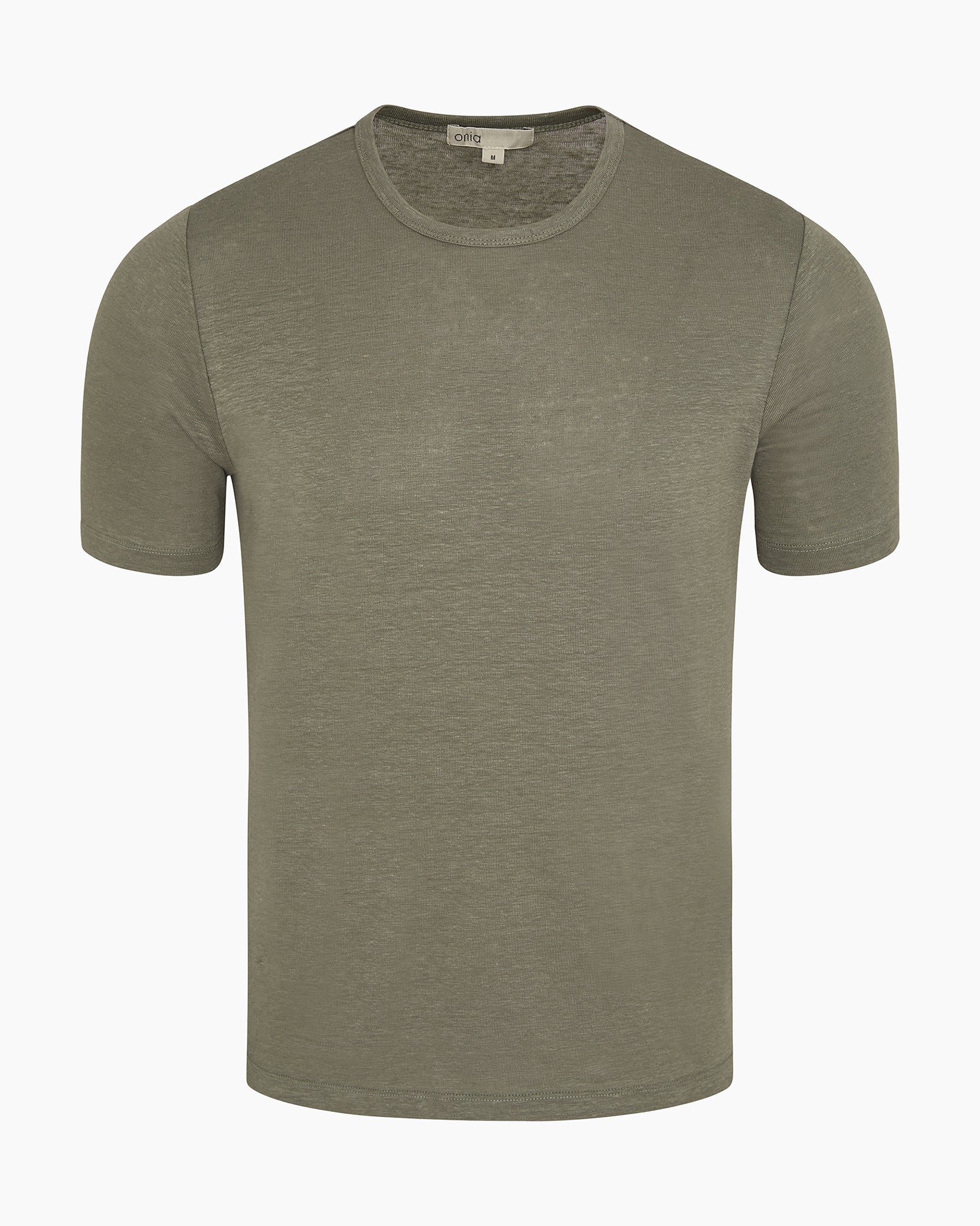 Onia Stretch Linen Crewneck Shortsleeve Tee