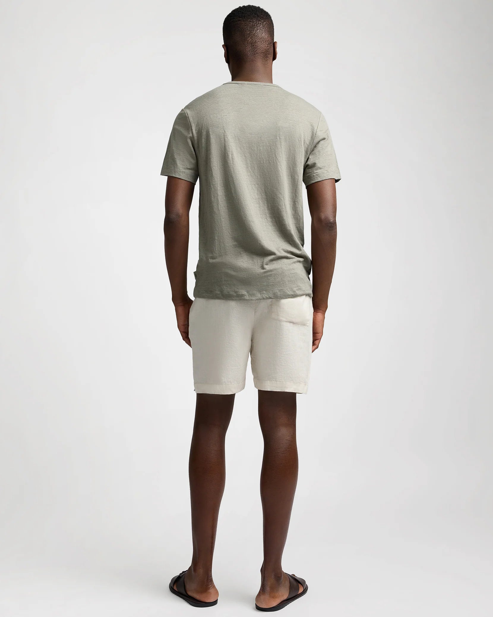 Onia Stretch Linen Crewneck Shortsleeve Tee