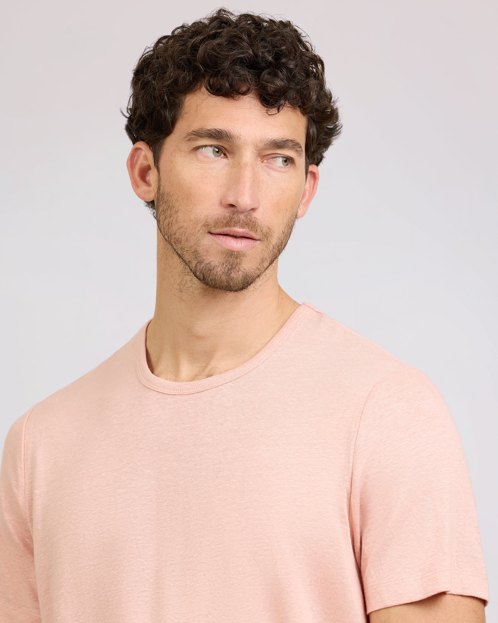 Onia Stretch Linen Crewneck Tee