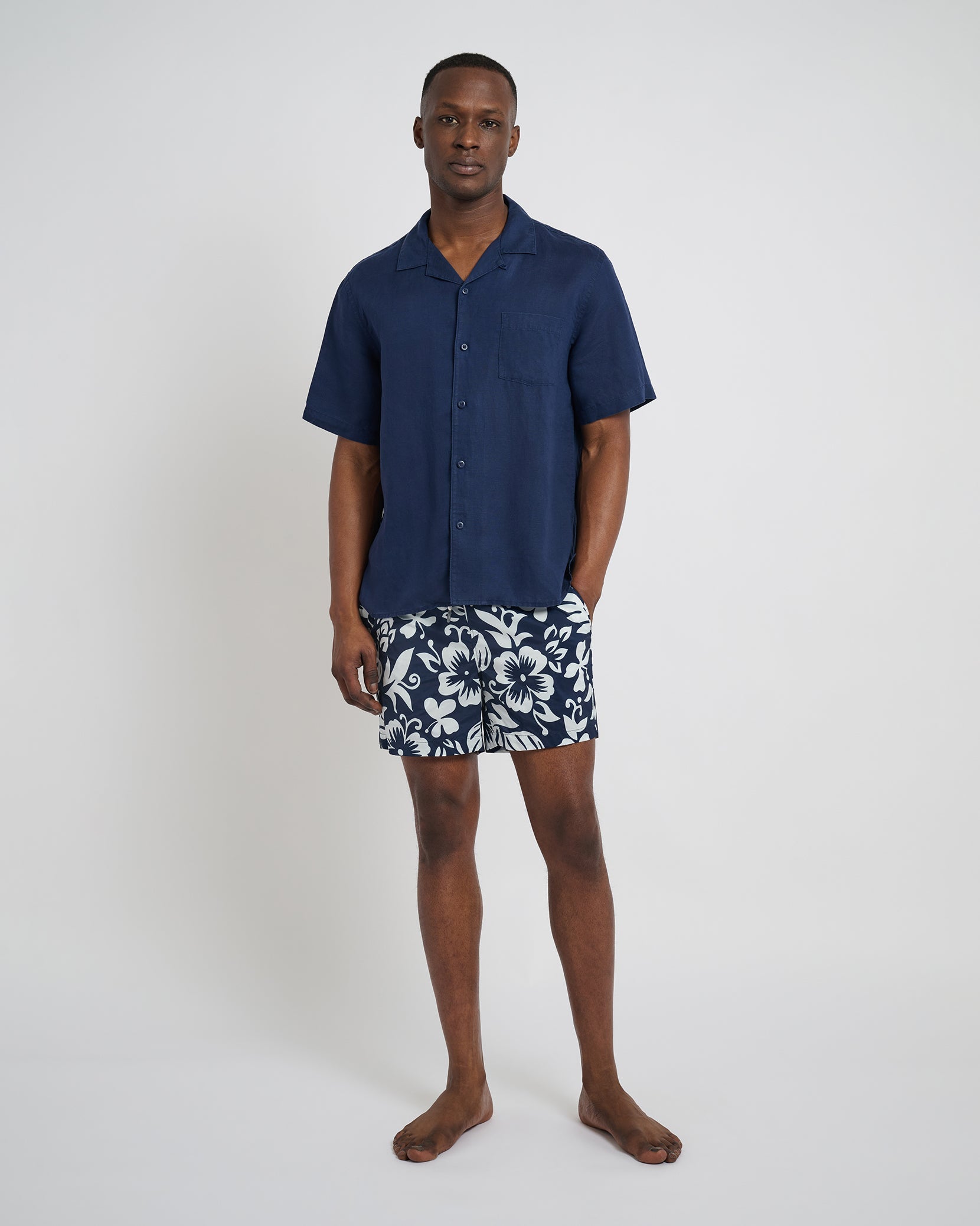 Onia Air Linen Convertible Vacation Shirt