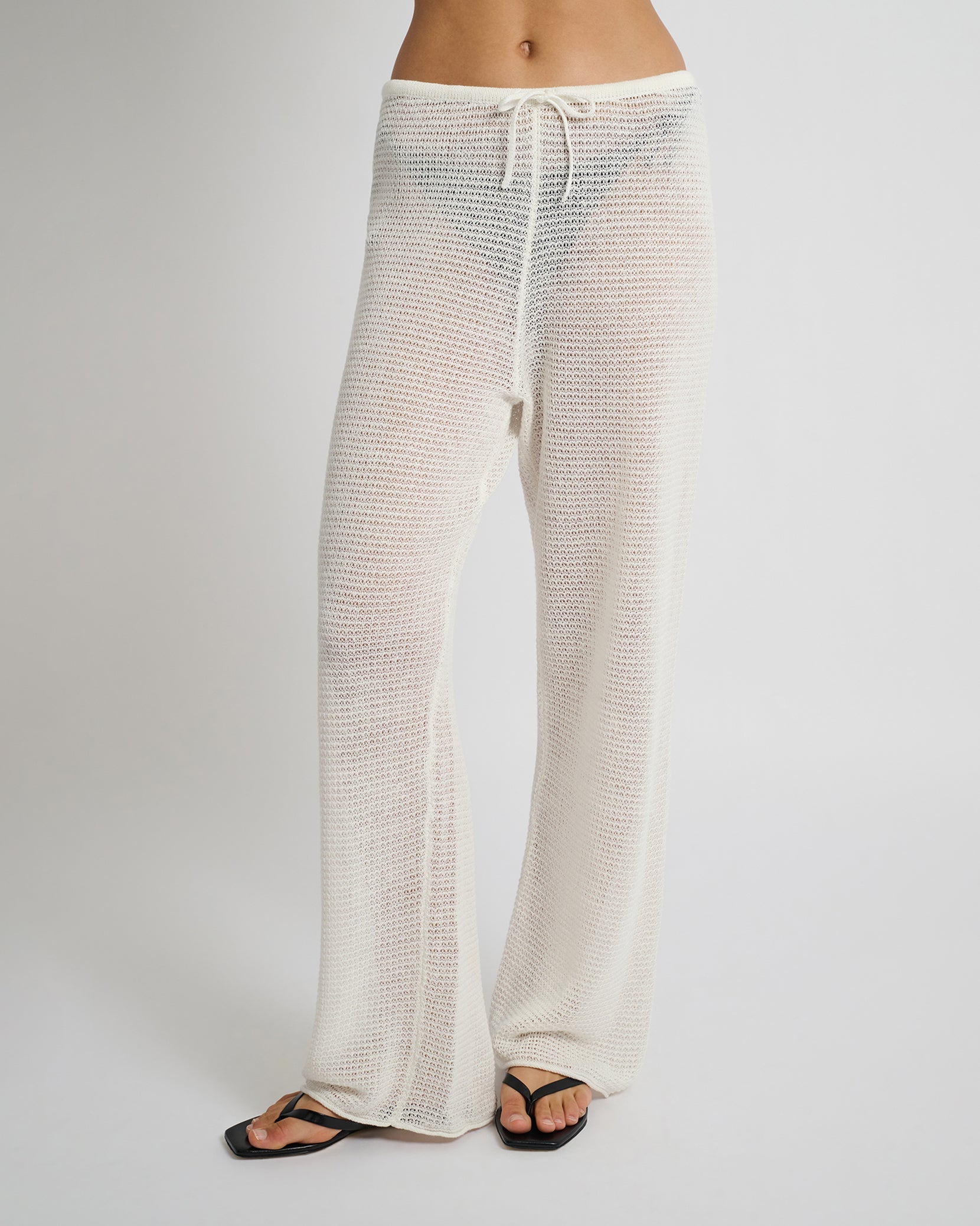 Linen Knit Drawstring Pant