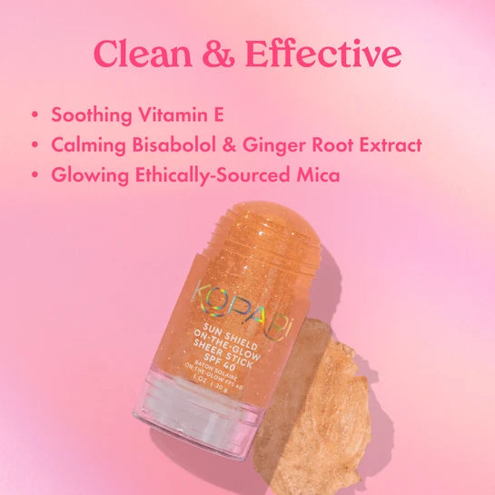 Kopari Sun Shield On-The-Glow Sheer Stick Sunscreen SPF 40