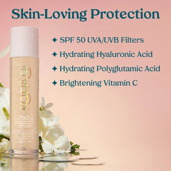 Kopari Sunglaze Sheer Setting Mist Sunscreen SPF 50