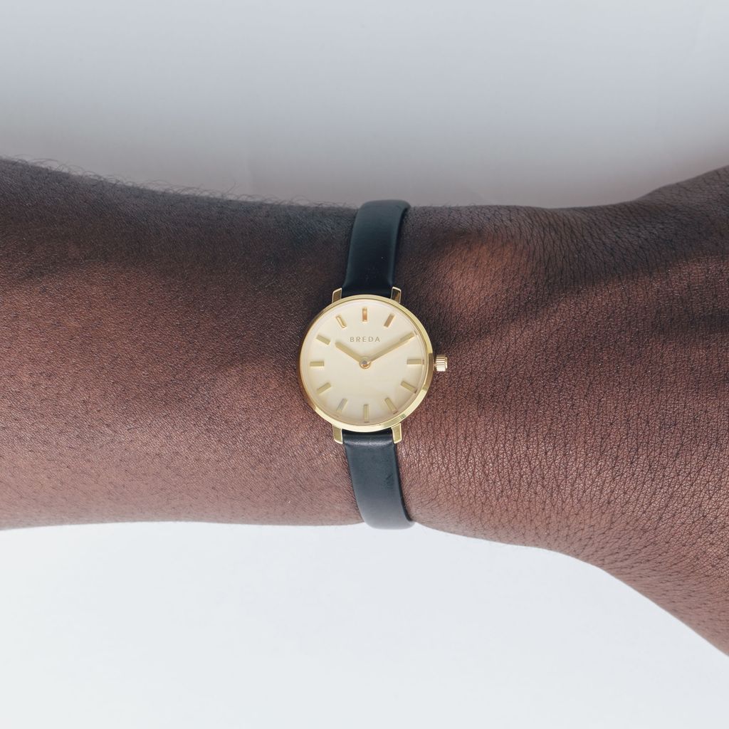 BREDA Beverly Black Leather Watch